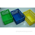 Mesh plastic foldable container